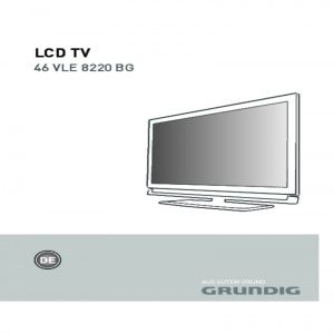 Bedienungsanleitung Grundig 46 VLE 8220 BG